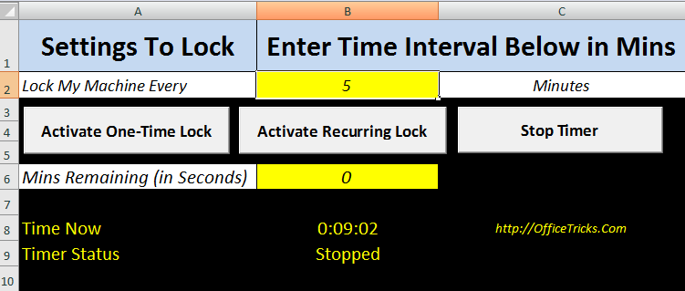 Schedule and Lock Computer