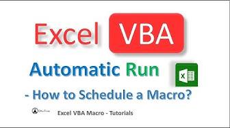 'Video thumbnail for How to run VBA Macro Daily Autiomtically without opening Excel file?'