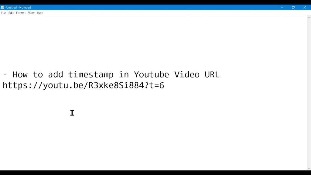 'Video thumbnail for Add Timestmp to Youtube Video URL   Jump to specific time'