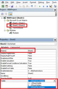 Excel Worksheet Set visibility property